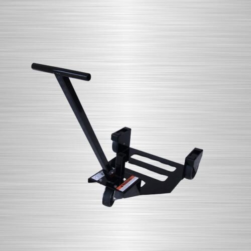 Back-right view of the SumoSpin cart featuring solid-steel construction for GSA containers.