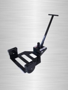 Front-right view of the SumoSpin cart engineered to move GSA safes safely and easily.